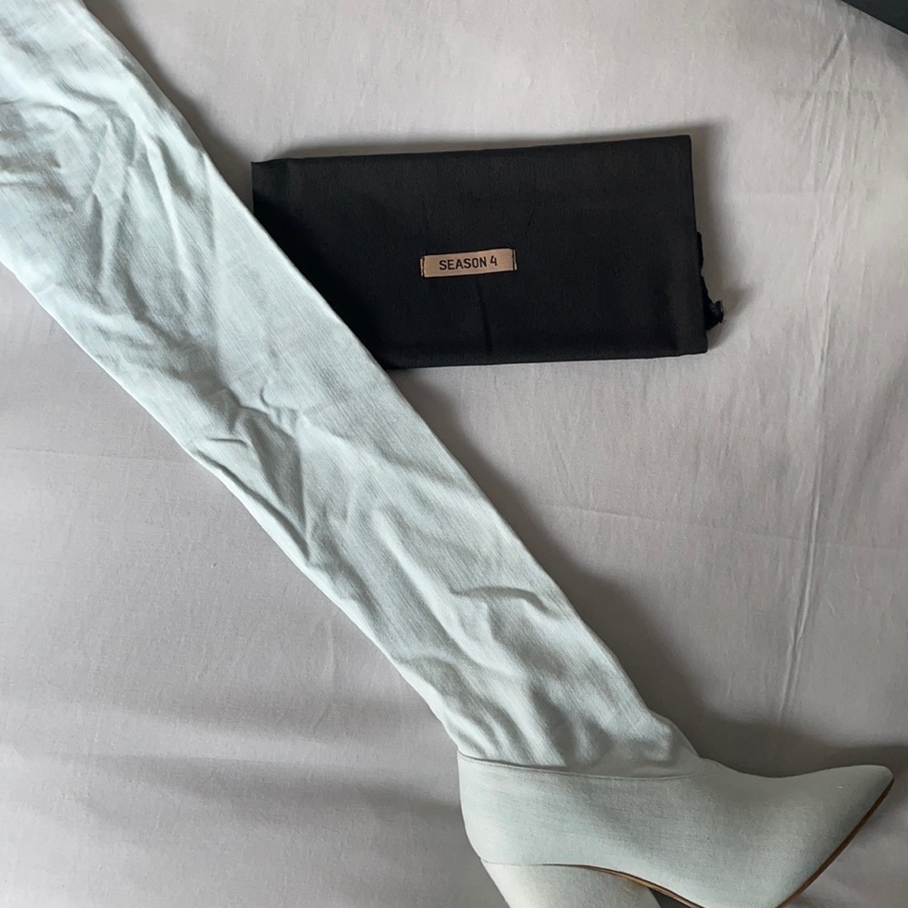 Yeezy Season 4 heeled thigh high boots